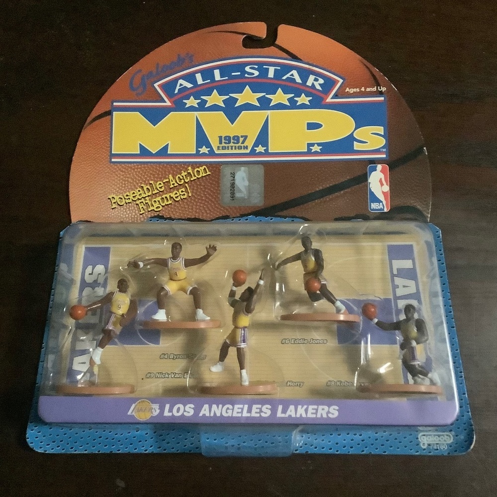 NBA Galoob’s All-Star MVP's 1997 Los Angeles Lakers Figures w Kobe Bryant
